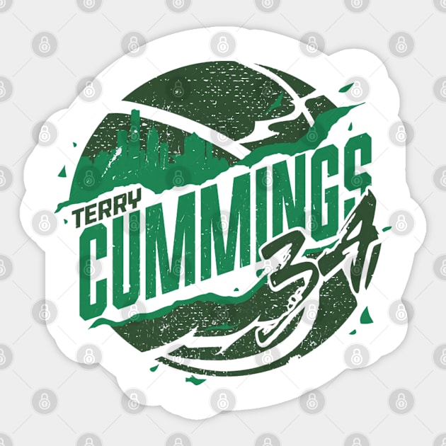 Terry Cummings Milwaukee Skyball Sticker by TodosRigatSot